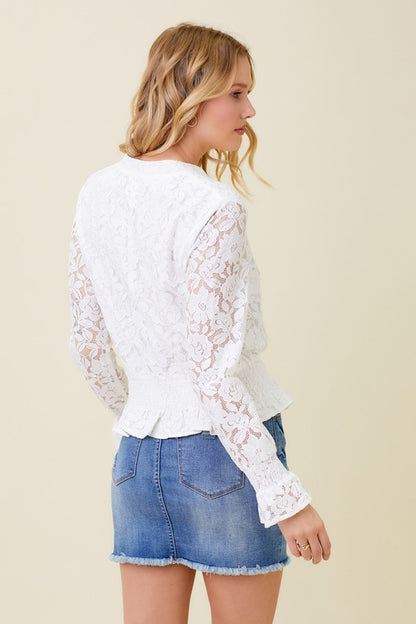 MYSTREE LACE BOMBER JACKET