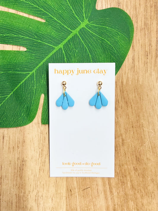 HAPPY JUNE CLAY LILY EARRINGS