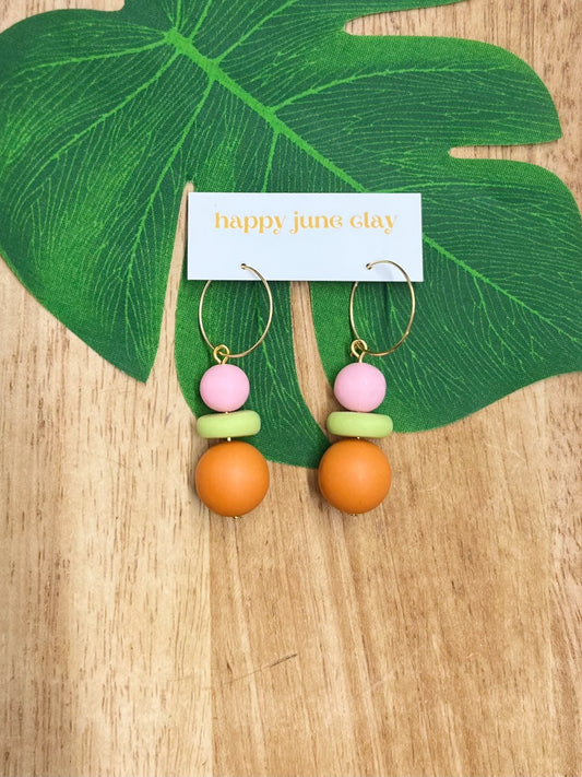 HAPPY JUNE CLAY BOBBLE HOOPS