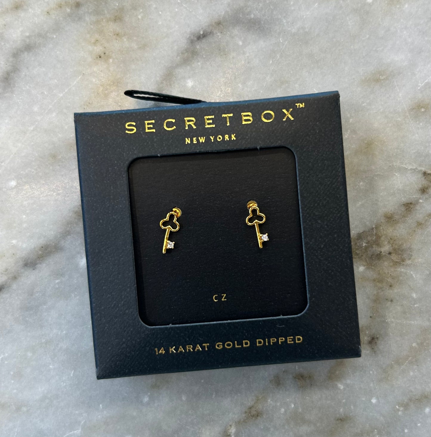 SECRET BOX LOCK AND KEY STUDS