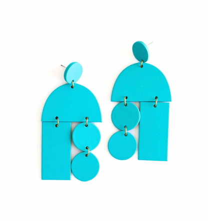 SUNSHINE TIENDA TURQUOISE MOBILE EARRINGS