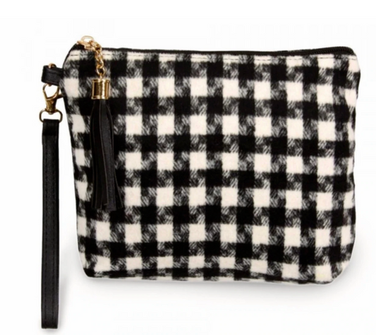 DOWNTOWN CHECKERED HAND BAG