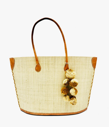 SHEBOBO MELANGA STRAW TOTE