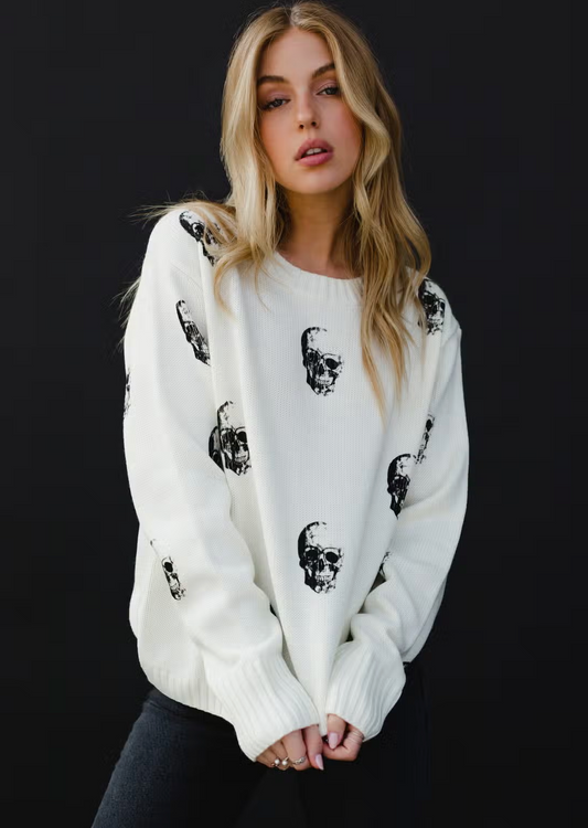 PANACHE SKULL SWEATER