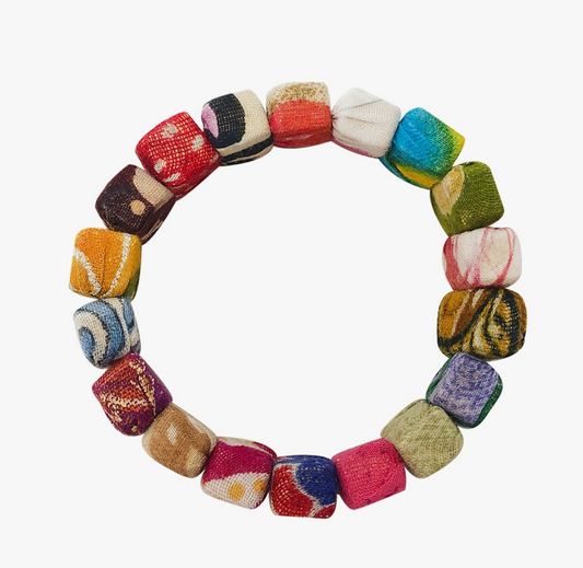 WORLDFINDS KANTHA BLOCK BRACELET