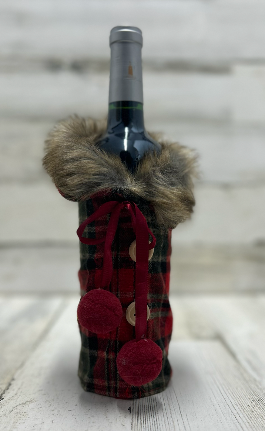 DOWNTOWN WINTER WONDERLAND WINE BOTTLE COVER