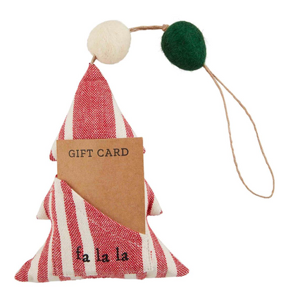 MUDPIE GIFT CARD ORNAMENT