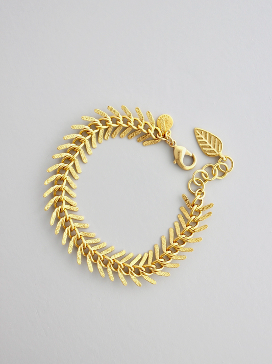 DAVID AUBREY FISHBONE BRACELET