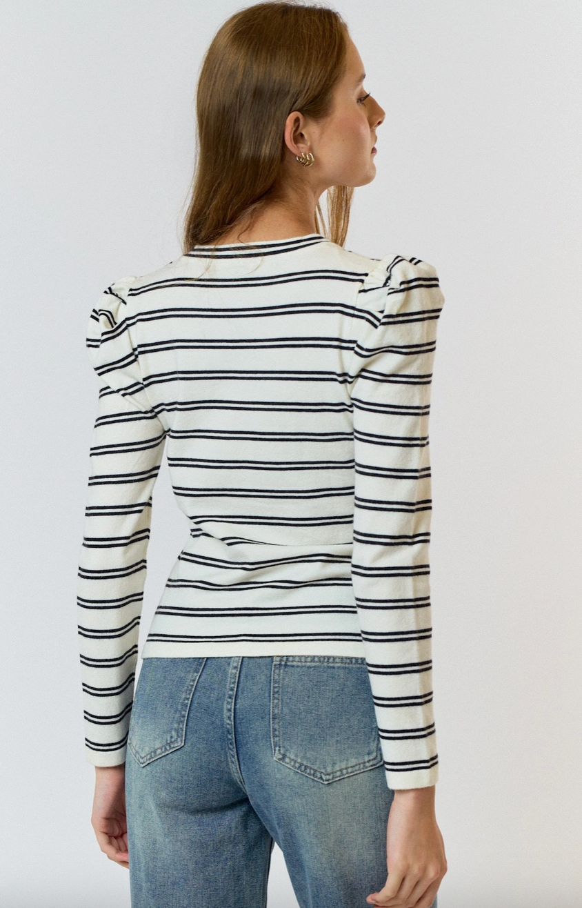 LALAVON LISA STRIPED SWEATER