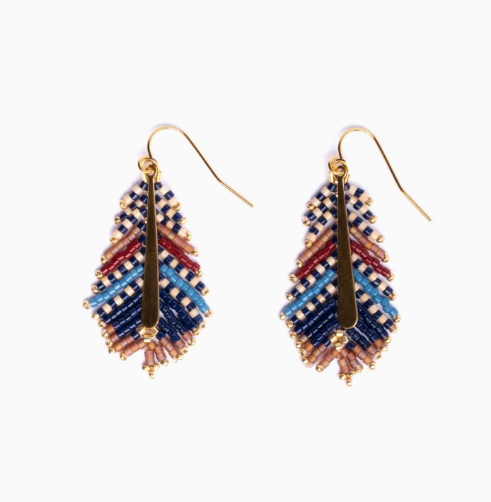 MAYANA GILDED FEATHER EARRINGS