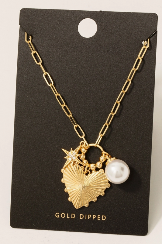 COLUMBUS BROOKE CHARM NECKLACE