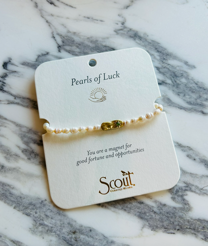 SCOUT PEARL AFFRIRMATION BRACELETS