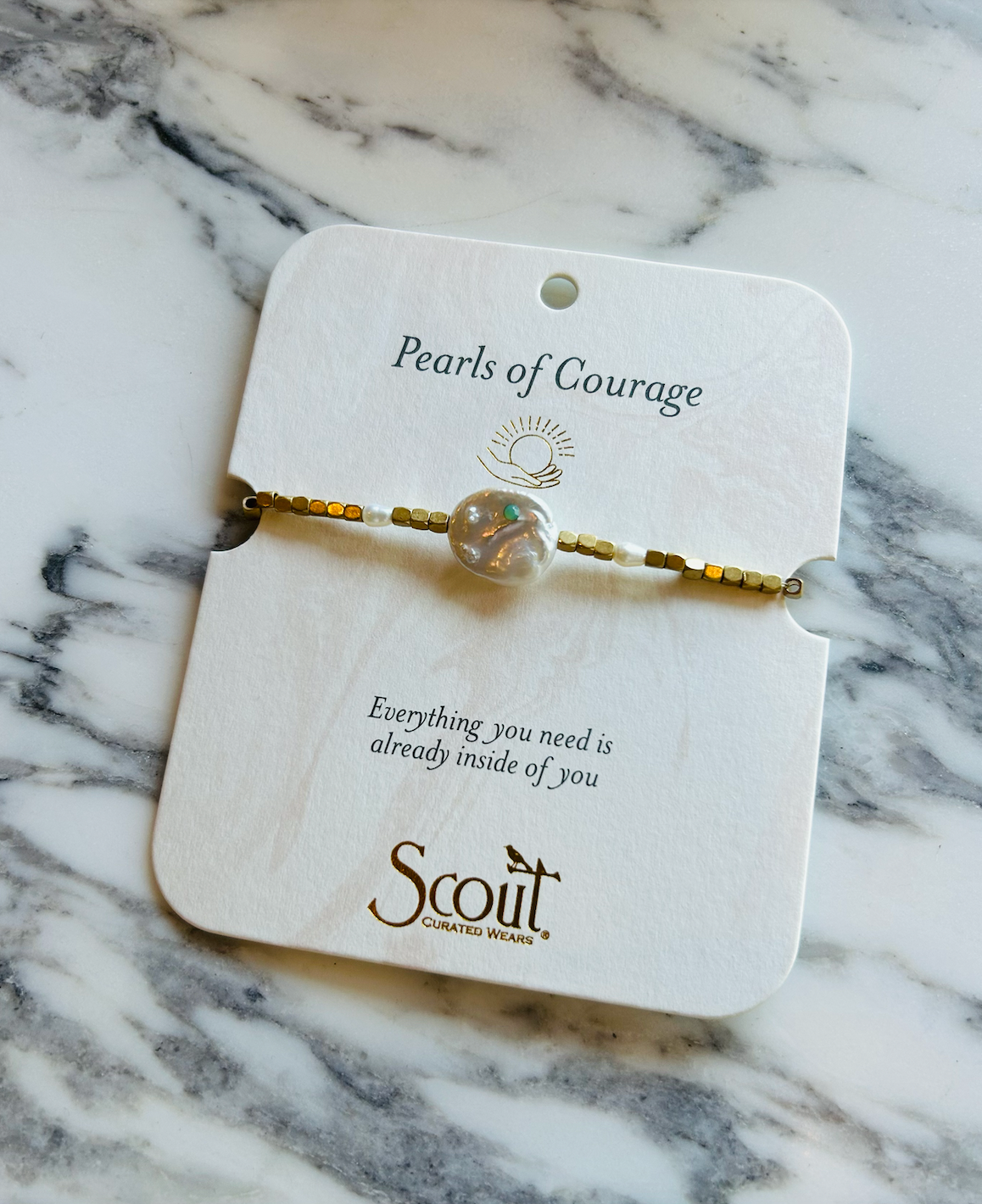 SCOUT PEARL AFFRIRMATION BRACELETS