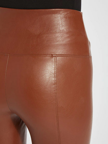 LYSSE COFFEE LEATHER LEGGINGS