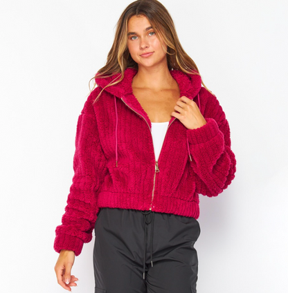 LOVE POEM BABY BUBBLE SHERPA JACKET