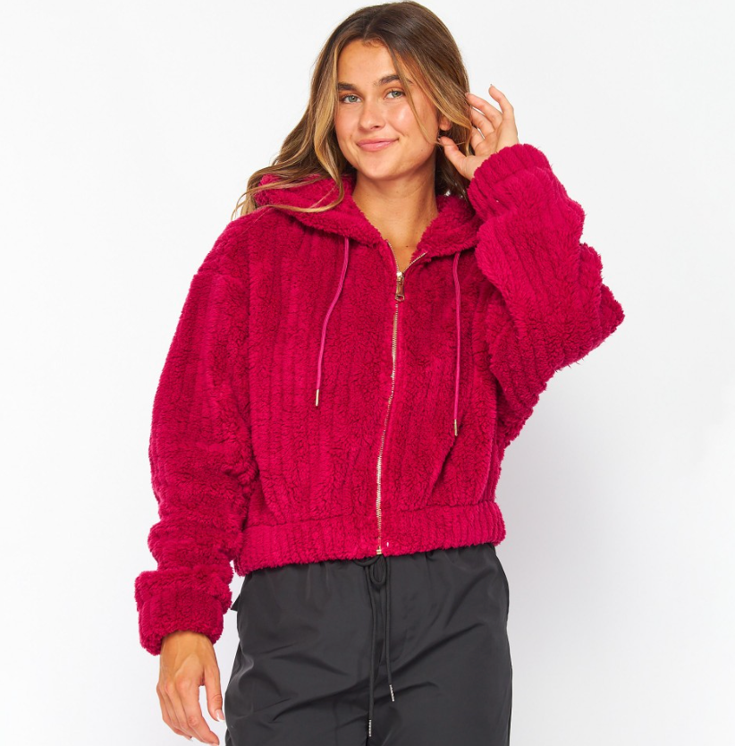 LOVE POEM BABY BUBBLE SHERPA JACKET