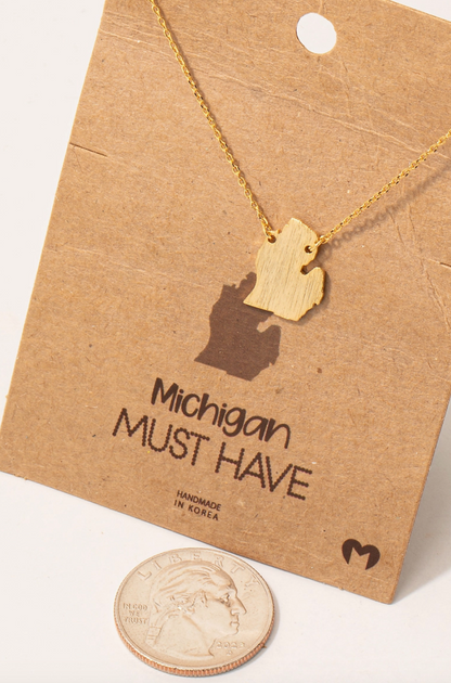 SECRET BOX MICHIGAN STATE NECKLACE