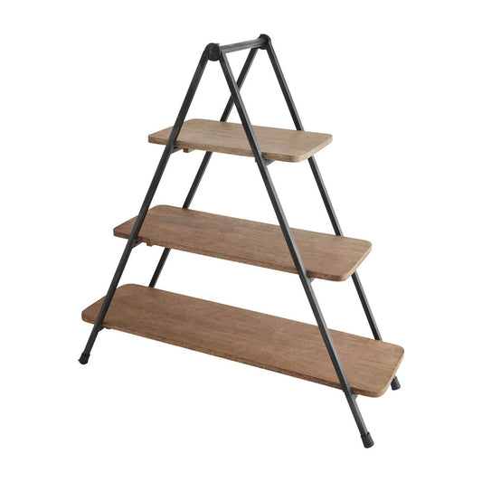 MUDPIE THREE TIERED WOOD SERVER STAND