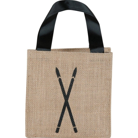 ROCKFLOWERPAPER SKIS JUTE ITSY BITSY GIFT BAG