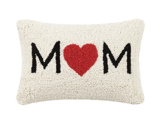 PEKING HANDICRAFT MOM HEART HOOKED PILLOW