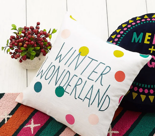 PEKING HANDICRAFT WINTER WONDERLAND PILLOW