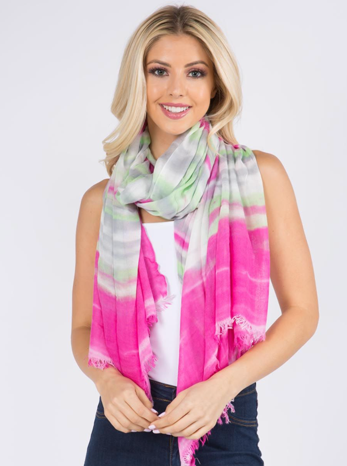 GENA ACCESSORIES TIE DYED SCARF