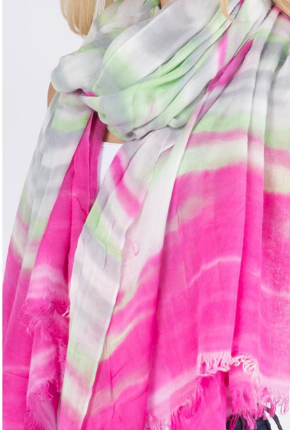 GENA ACCESSORIES TIE DYED SCARF