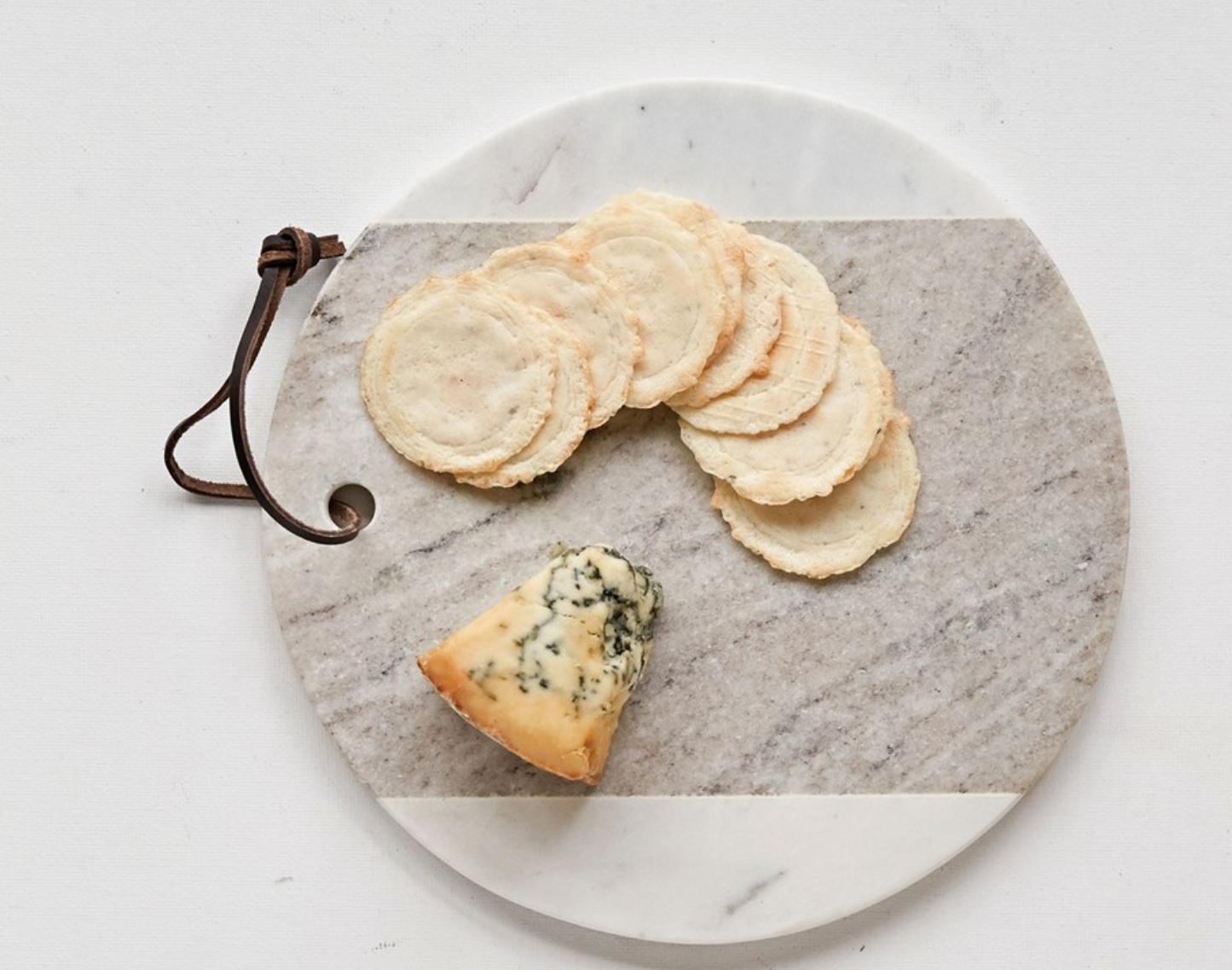 CREATIVE CO-OP MARBLE CHEESE BOARD