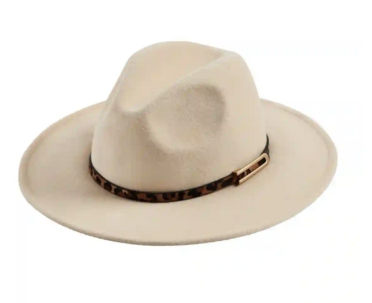 MUDPIE LEOPARD BAND FEDORA