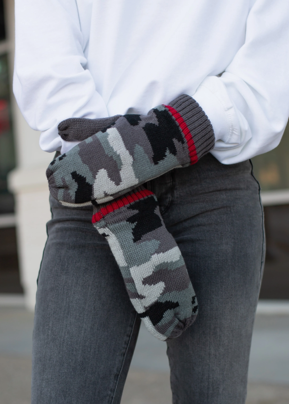 PANACHE CAMO MITTENS