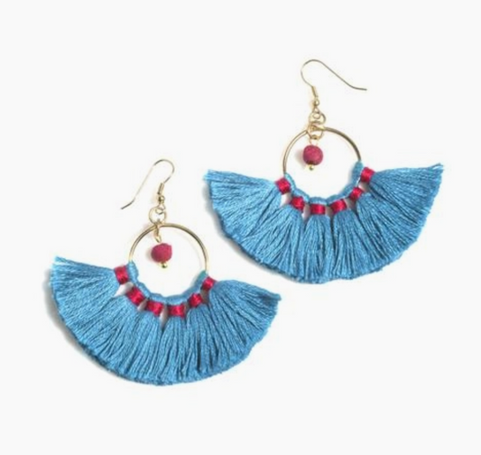 SHIRALEAH SONYA FRINGE EARRINGS