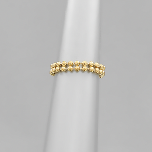 GOLDEN STELLA CHAIN RING