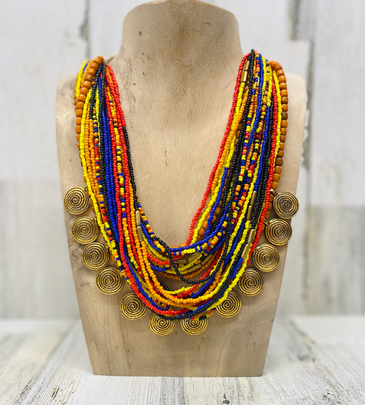 DOWNTOWN FUNKY BEAD NECKLACE