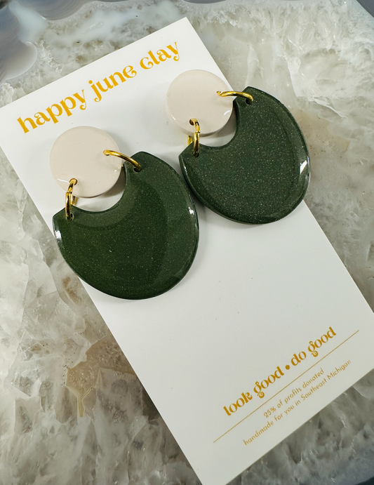 HAPPY JUNE CLAY FALL DANGLE EARRINGS