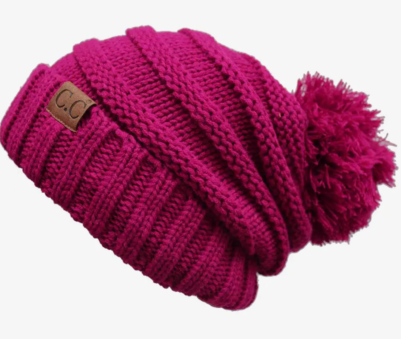 C.C. OVERSIZE SLOUCHY POM HAT