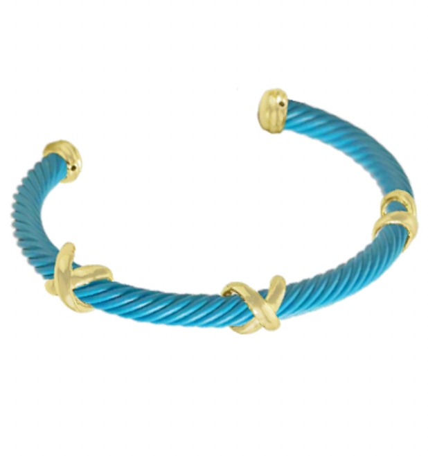 GOLDEN STELLA COLOR CABLE CUFF