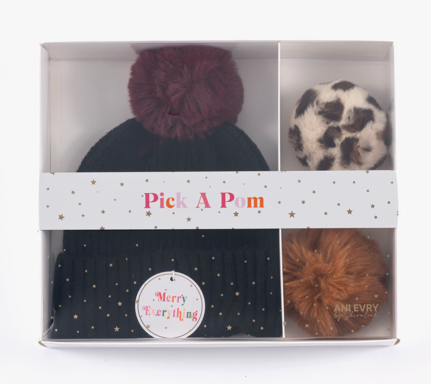 SHIRALEAH PICK A POM BOED HAT SET