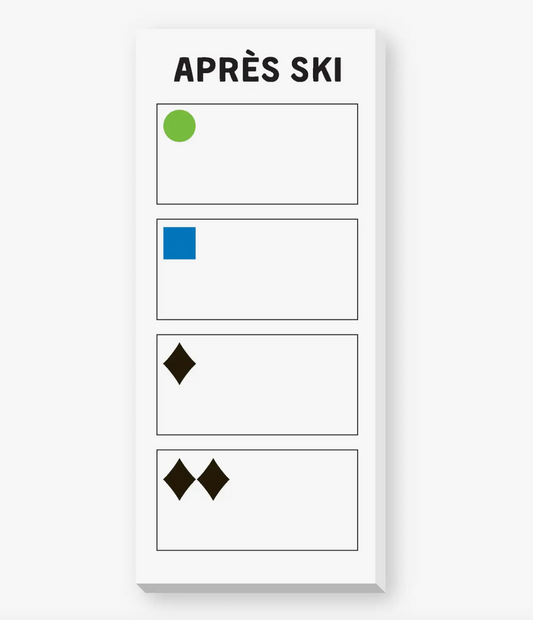 DONOVAN DESIGNS APRÈS SKI NOTEPAD