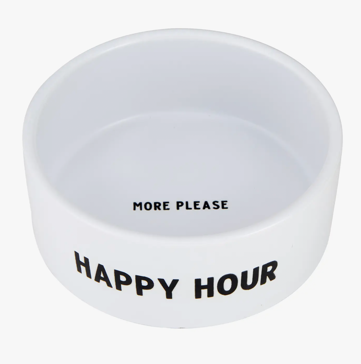 SANTA BARBARA DESIGNS HAPPY HOUR CERAMIC DOG BOWL