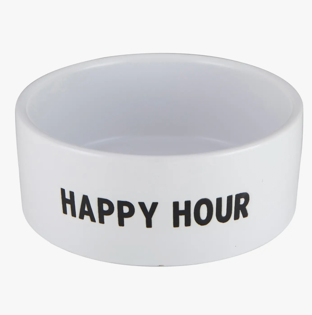 SANTA BARBARA DESIGNS HAPPY HOUR CERAMIC DOG BOWL