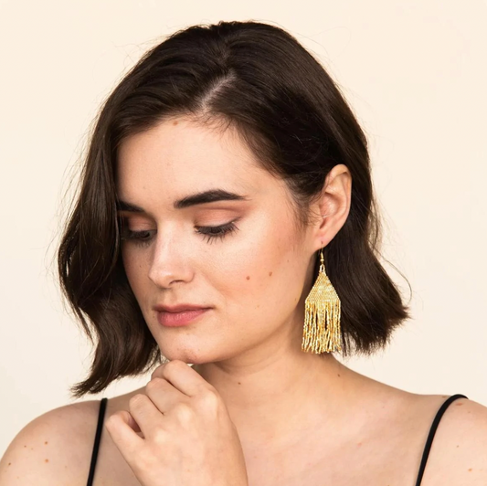 INK + ALLOY SOLID LUXE PETITE FRINGE EARRING