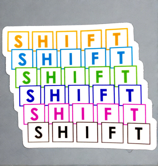 SHIFT SQUARE STICKER